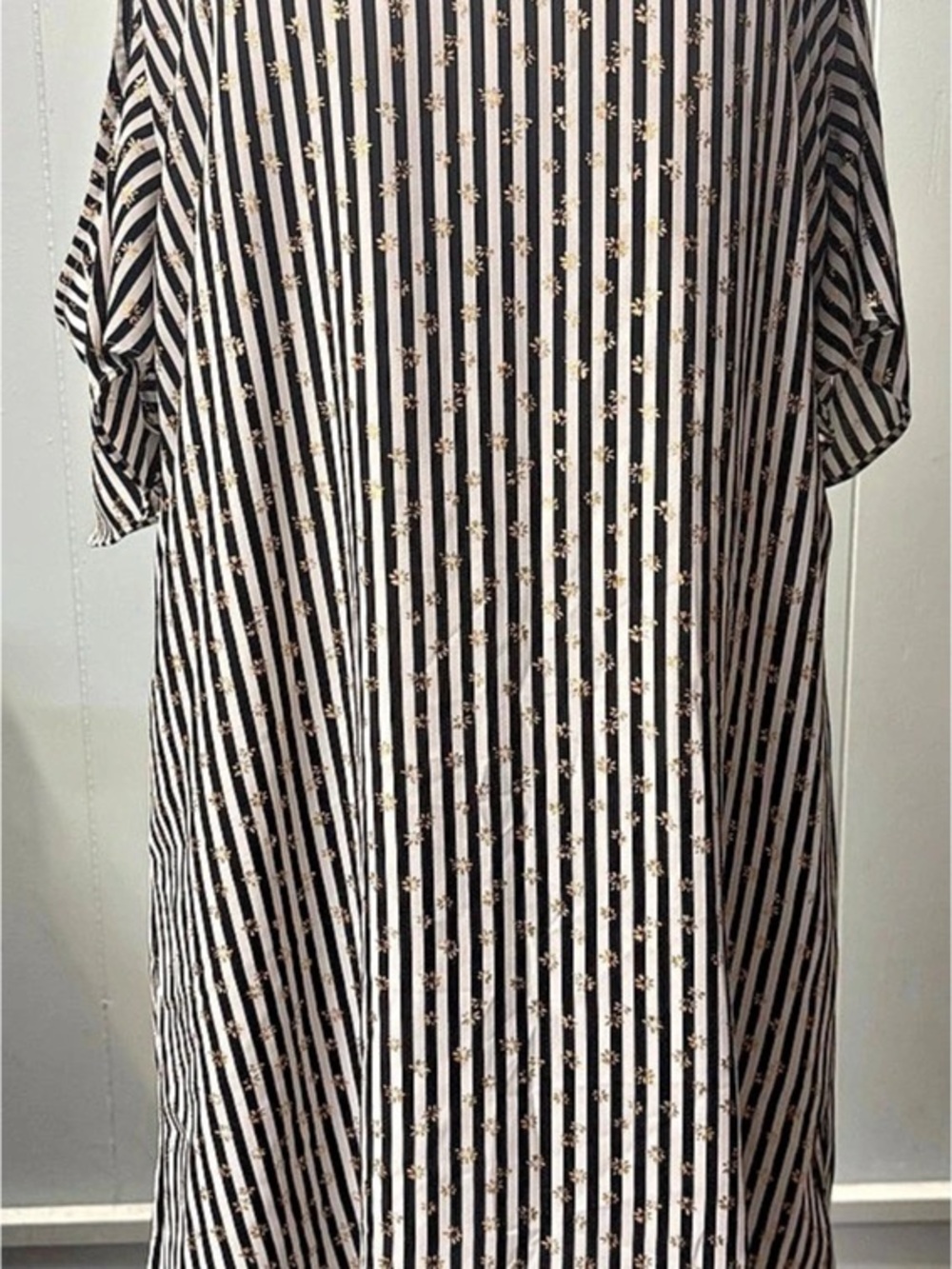 Michael Kors Striped Mini Dress in Black & White Size Small